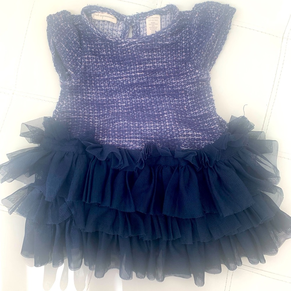 Baby girls sweater tutu dress